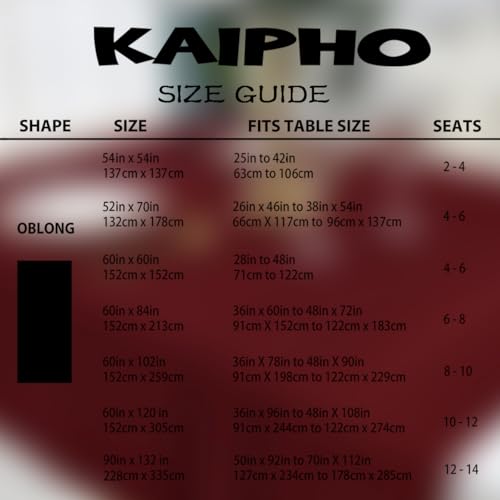 KAIPHO 2 Pack Burgundy Rectangle Tablecloth Waterproof Stain Resistant Wrinkle Free Table Cloth 210GSM Polyester Wipeable Table Cover for Party, Banquet - Square/Rectangular, 60 x 60 inch (2 Pcs) by KAIPHO - Image 6
