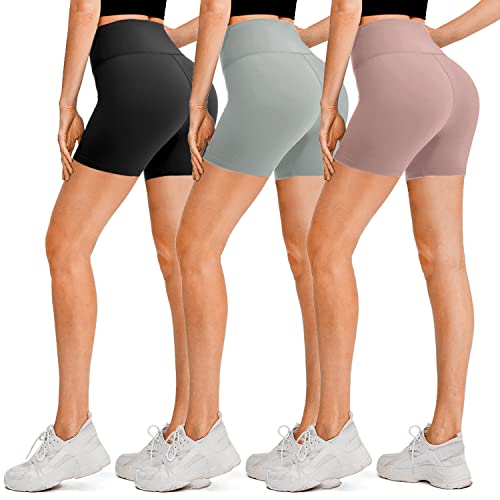 DHSO Biker Shorts for Women, 5" High Waisted Summer Spandex Workout Tights by DHSO - Used condition - CA$52.91