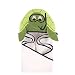 Hudson Baby Unisex Baby Animal Face Hooded Towel, Scuba Turtle 1-Pack, One Size