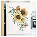 Adesivi DIY Carta da parati con composizione floreale di girasole dipinta per camera da letto, armadio per la casa, parete rimovibile, poster, arte murale