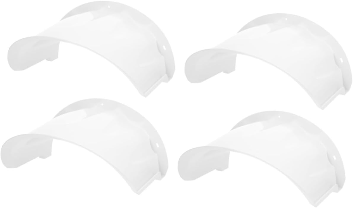 2sets Security Camera Visor Outdoor Shield Uv Protection Easy Setup Durable Plastic Material 2pcs*2