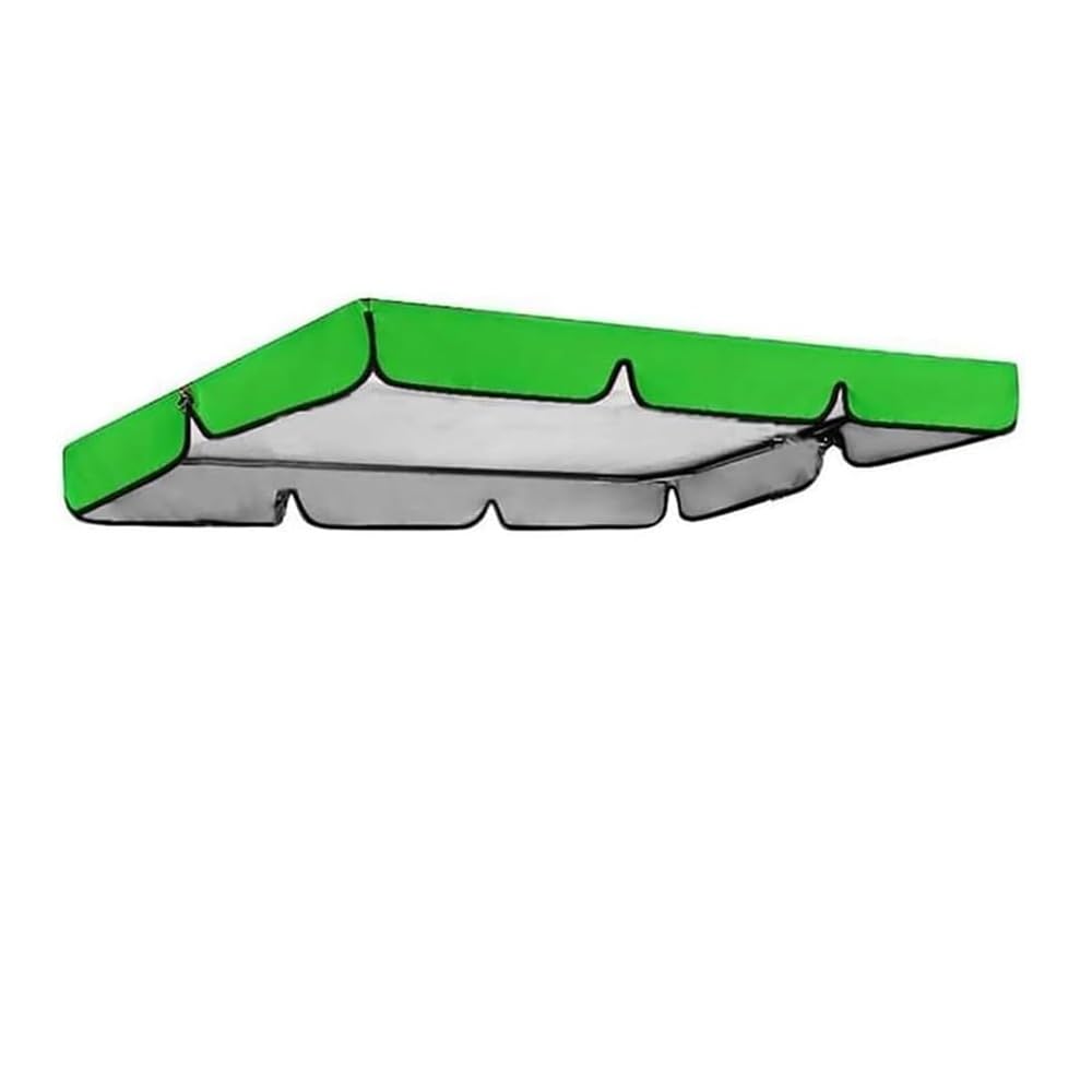 BEWEGNLNHK 56x47in 65x45in 75x52in Porch Swing Canopy Replacement Top, 2 3 Seater Swing Canopy Replacement For Garden Swing Chair, Waterproof Swing Top Cover(Green,164x114cm/65x45in)