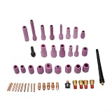 TIG Schweißzubehör Set 46 Stück Gaslinse und Kollektor für SR9 20 25 WP9 20 25 Brenner für Miller Diamondback DB9 DB20