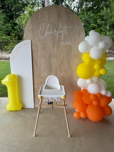 Image of 8 Balloon 40 inch Yellow Number Balloons for 8th Birthday Party Decorations | Saturated Color, Large 40 inch, With Inflation Straw & Hanging Holes, Great for Thanksgiving, Labor Day, Vintage Theme Party