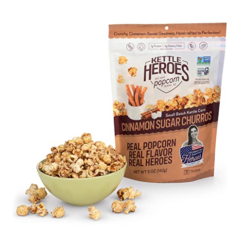 Kettle Heroes, Cinnamon Sugar Churros Kettle Corn 5 Oz. #TOP4