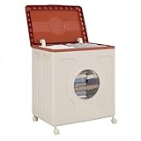 【Construction Renforcée】 Fabriqué en matériau PP de qualité supérieure, ce bac de rangement possède un fond renforcé pour supporter 15 kg au max sans déformation ni casse.