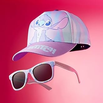 Get Trend Sunglasses Baseball Cap Set for Girls Breathable Adjustable Summer Sun Hat and UV400 Kids Sunglasses Summer Kids Travel Essentials