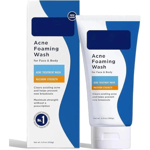 Acne Face Cleanser for Women, Gentle Hydrating & Fragrance-Free Face Wash