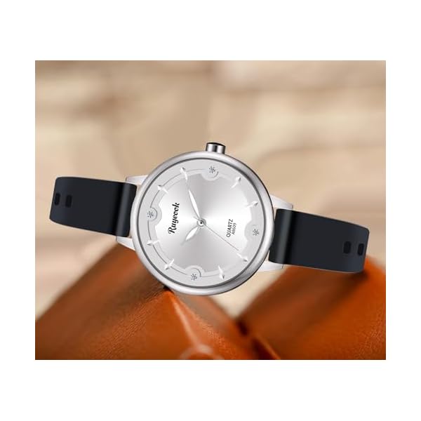 Ladies Quartz Nurse Watch, Silicone/Mesh Band, Crystal Dial Markers, Analog Waterproof Bracelet Dress Watch for Woman - Image 3