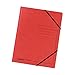 Produktbild Original Falken 5er Pack Premium Eckspanner-Mappe. Made in Germany. Aus extra starkem Colorspan-Karton DIN A4 mit 2 Gummizügen rot Sammelmappe Dokumentenmappe ideal für Büro und Schule