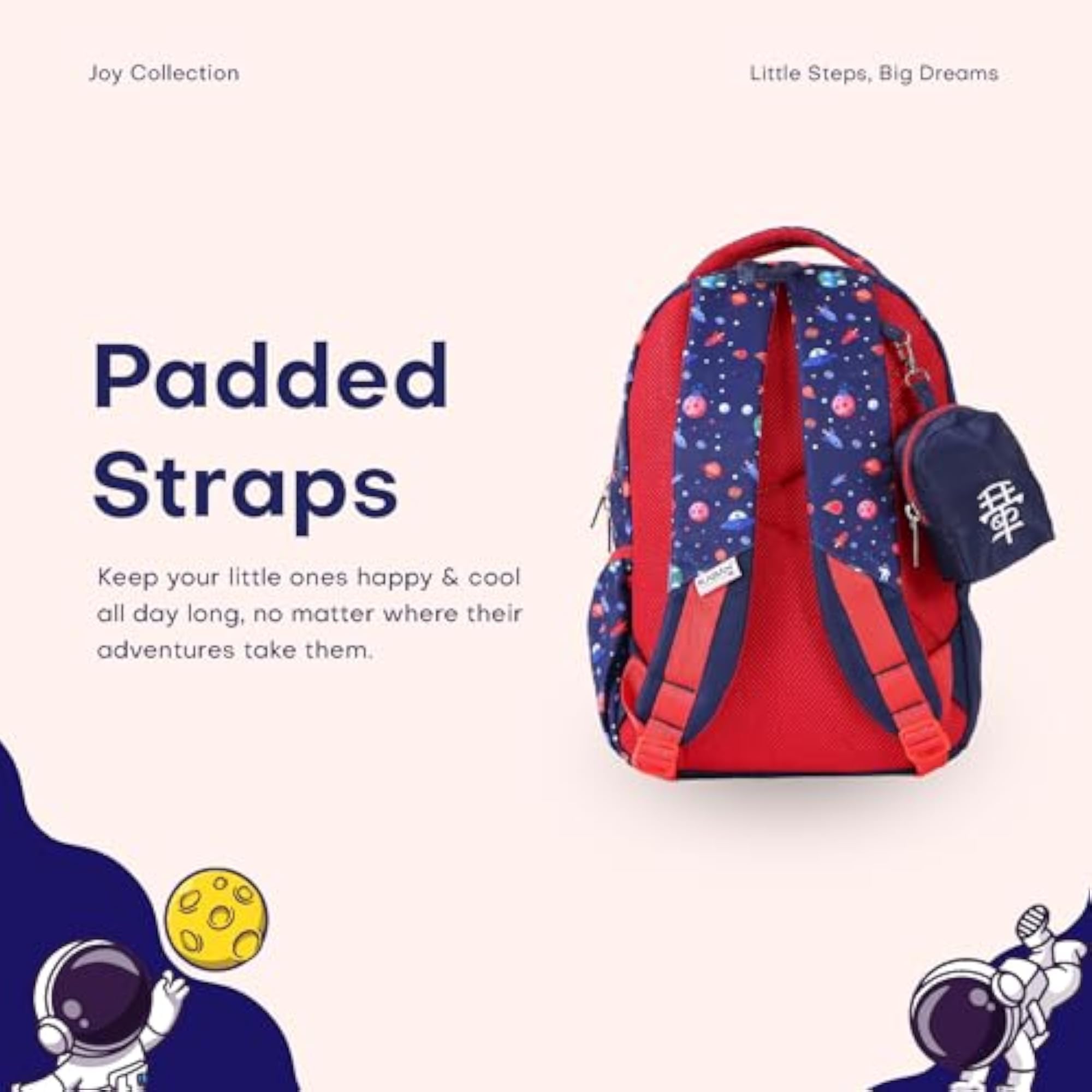 Unisex Kids Backpack with Bottle Holder