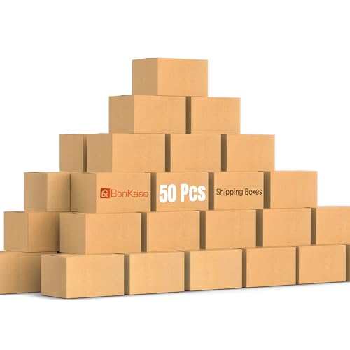 Image of BonKaso 3 Ply Brown Corrugated Packaging Packaging Box Size:15x11x9 inch, Pack of 50