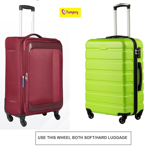 Image of Repair Replacement Luggage Wheel Part Accessories for VIP, Safari, American turistr, Skybag Suitcase Trolley Bag for Luggage Parts ((5 CM) 4 PCS Grey Wheel)