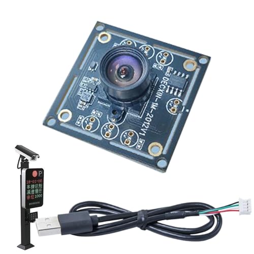Nybhyjka Tarjeta de cámara USB, Módulo de cámara pequeño - Módulo de sensor OV9732 | 1280x720p Board Webcam, Accesorios de ordenador de lente Gran angular para reconocimiento facial