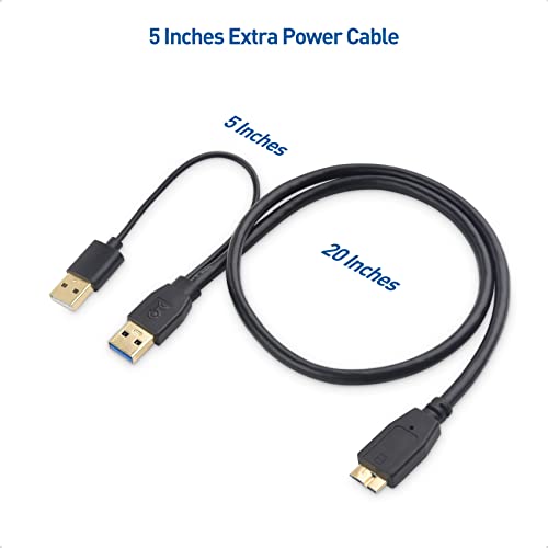 Cable Matters Micro Usb 3.0 To Usb Splitter Cable (Usb Y-Cable, Usb Y Cable) 20 Inches #TOP5