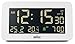 Braun Funk-Digitalwecker für die Mitteleuropäische Zeitzone (DCF) mit Datums-, Monats- und Temperaturanzeige, negativem LCD-Display und weißem Weckton, Modell BC10W-DCF.