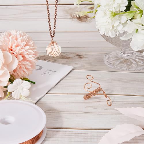 SUNNYCLUE 100M Copper Jewellery Wire 0.3mm 28 Gauge Copper Crafting Wire Rose Gold Thin Tarnish Resistant Crafting for Jewellery Making Sculpting Wrapping - Image 4