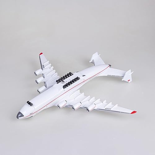 Miniatura 3 de Modelo de avión grande, modelo 1200 Ucrania Antonov 225, modelo de avión de resina, modelo de avión de transporte, para colección de entusiastas de