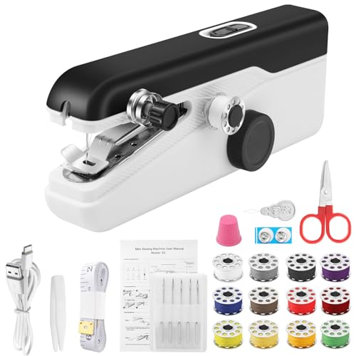 EEEKit Handheld Sewing Machine for Beginners, Mini Portable Electric Sewing