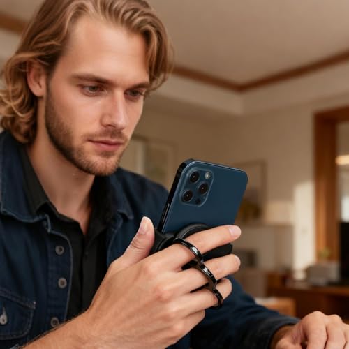 Soporte de para teléfono con agarre móvil de 360 grados plegable 3