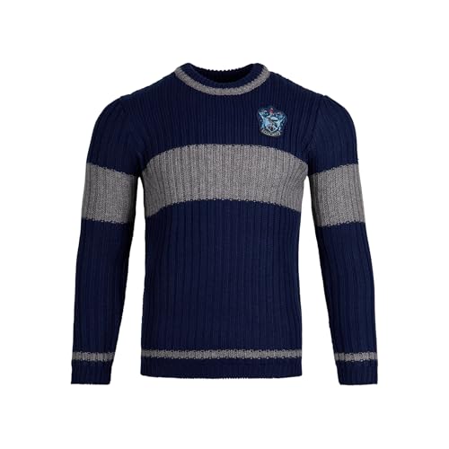 Image of Harry Potter Ravenclaw Quidditch Jumper, Blue & Silver, Adult Small