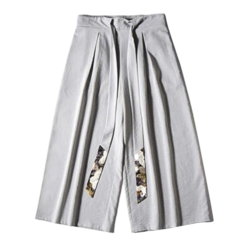 Pantalon kimono homme contre la chaleur : short japonais en soie glacée