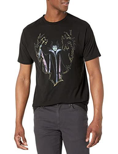 Tee shirt Disney Villains Pop Maleficent manches courtes vêtement jeune homme noir