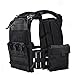 ULIONTAC EVA Foam Padding Breathable Soft Molded Insert Pad Tactical Accessories Gear Lightweight 2pcs (Black)