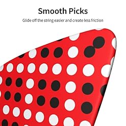 Ensemble de 6 médiators de guitare à pois blancs et rouges pour guitare acoustique, guitare électrique, basse, ukulélé… - Les Beatles, Paul McCartney, John Lennon, RIngo Starr, George Harrison Ensemble de 6 médiators de guitare à pois blancs et rouges pour guitare acoustique, guitare électrique, basse, ukulélé… – Image 7