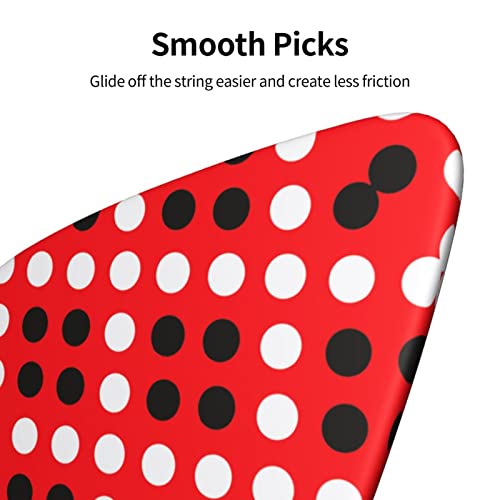 Ensemble de 6 médiators de guitare à pois blancs et rouges pour guitare acoustique, guitare électrique, basse, ukulélé… - Les Beatles, Paul McCartney, John Lennon, RIngo Starr, George Harrison Ensemble de 6 médiators de guitare à pois blancs et rouges pour guitare acoustique, guitare électrique, basse, ukulélé… – Image 8