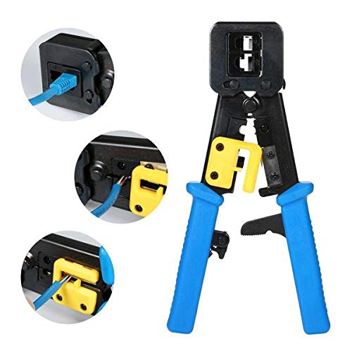 Alicate de crimpar Multi função corta fio para conectores de passagem EZ Crimp RJ45 RJ12 RJ11