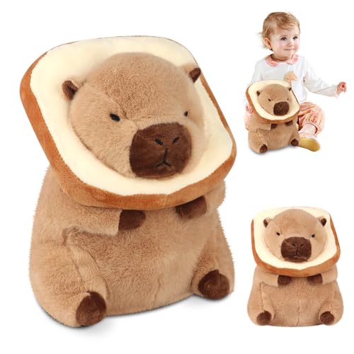 Mineup Capybara Stuffed Animal, 30cm Simulation Capybara Plush Toy, Capybara Plush Doll, Soft Capybara Plushie Pillow, Cute Animal Capy Guinea Pig Dolls Capybara Gift for Kids Girls Boys