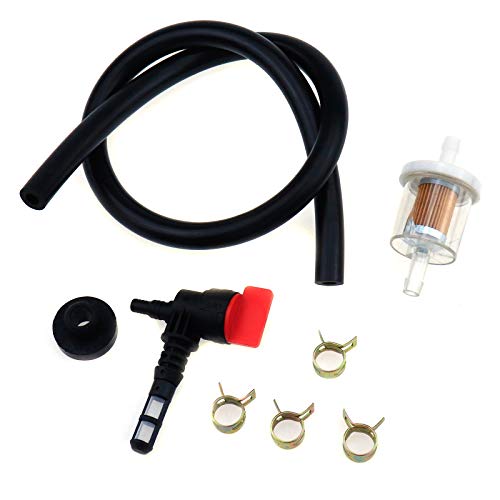 Tulead Fuel Shut-Off Valve Kit Portable Generator Replacement Accessories with Fuel Line,Fuel Tank Bushing Grommet,Fuel Filter,Clamps