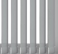 MADE TO MEASURE VERTICAL BLIND REPLACEMENT SLATS LOUVRES by Homesmart Blinds 89mm 3.5 HUGE CHOICE OF FABRICS - Grey (Thunder, Made To Measure)