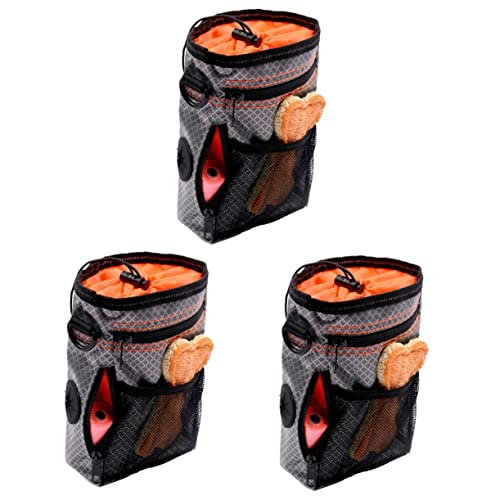 iplusmile 3 Pçs Recipiente Dispensador De Comida Para Comida De Cachorro Bolsa De Treinamento Para P