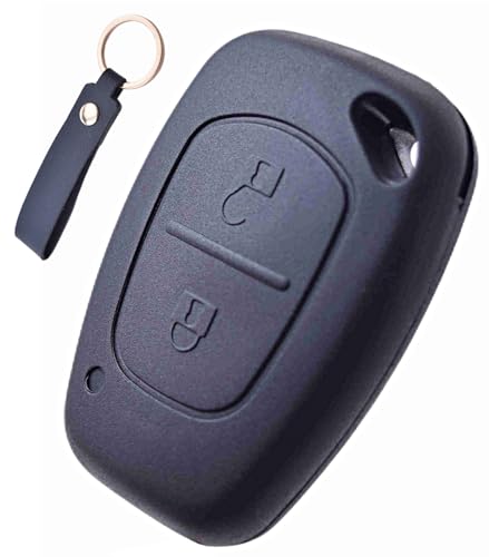 ANGOFIZ Coque Clé Télécommande sans Lame Compatible avec Renault Kangoo Master Trafic Opel Vivaro Movano Vauxhall