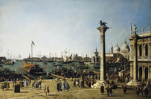Toile Venise Le Bacino Di S. Marco Antonio Canal 60x90cm pour décoration salon