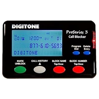 Digitone ProSeries 3 Call Blocker Automatic SPAM Blocking for Landline Phones - Easy Setup One Button Blocking of RoboCalls