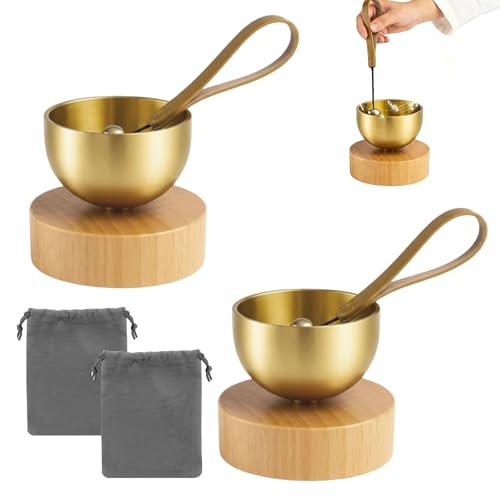 SZSMW 2 piezas Cuencos Tibetanos - TazóN Tibetano - Puede Ayudarle a Aliviar El EstréS, Reducir La Ansiedad, Promover La MeditacióN, Un Regalo úNico para Familiares, Amigos O Colegas