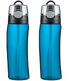 Thermos 24oz Hydration Bottle with Meter, Teal (Pack of 2)