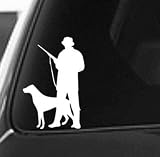Auto Sticker Autoaufkleber Hund 20Cm(7.87 In) Chasse Chien Décalcomanie Chasse Club Autocollant Creux Autocollant Chasseur Voiture Fenêtre Vinyle Décalcomanie Drôle Affiche Moto (Csyj1S24316)