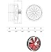 Uzman Ventilador de pared de alto rendimiento axial industrial para pared o ventana Imagen de Uzman Ventilador de pared de alto rendimiento axial industrial para pared o ventana