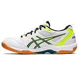 ASICS Herren Gel-Rocket 10 Volleyballschuhe, Weiß/Samt Kiefer, 43.5 EU