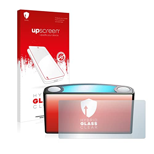 upscreen Screen Protector Film compatible with Mesqool 7 color nightlight and alarm clock CR1008-9H Glass Protection, Extreme Scratch Resistant