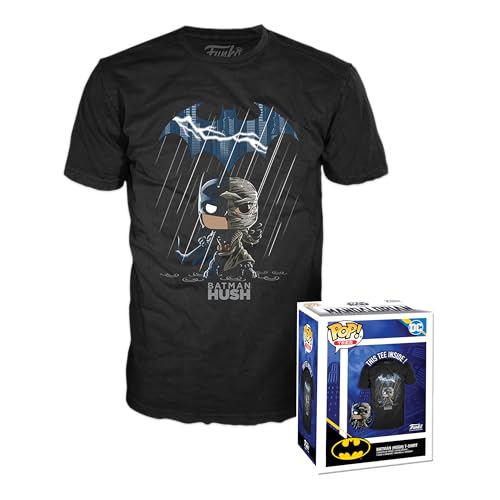 Funko Boxed Tee: DC - Batman - (Hush) - L - Batman Anniversary - T-Shirt, Maglietta - Vestiti - Idea Regalo - Top a Maniche Corte per gli Adulti Uomini e Donne - Merchandising Ufficiale - Anime Fans