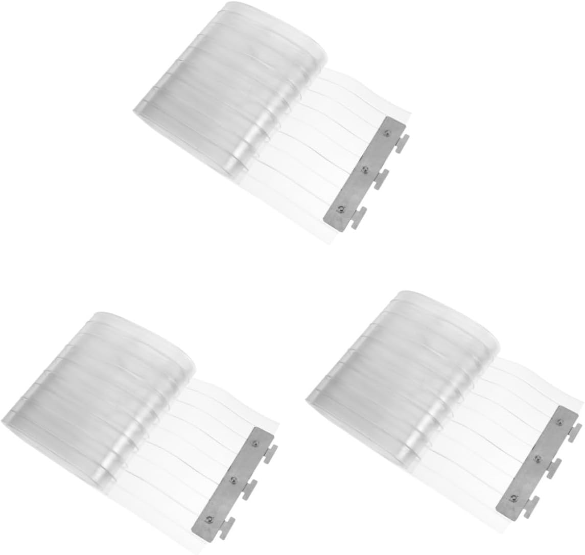 Gatuida 3pcs Replacement Strip Curtain for Doorways Plastic Door Curtain for Home Commercial Use Easy to Install Height for Supermarkets and Warehouses