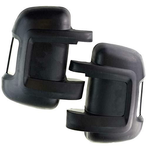 FINAO AUTOPARTS® - 2 carcasas de espejo retrovisor exterior derecha e izquierda para Boxer, Jumper y Ducato Cover