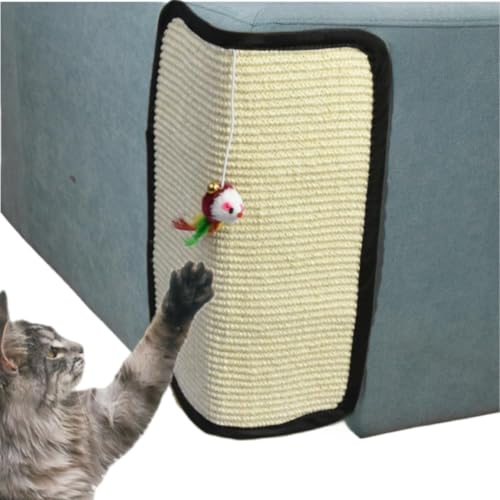YMMMY ROSE Cat Scratch Mat Couch Protector Sisal Cat Scratch Mat Pad Protector Guard Cats Scratching Pad Protector Grinding Claws Couch Guard Pad…, Medium