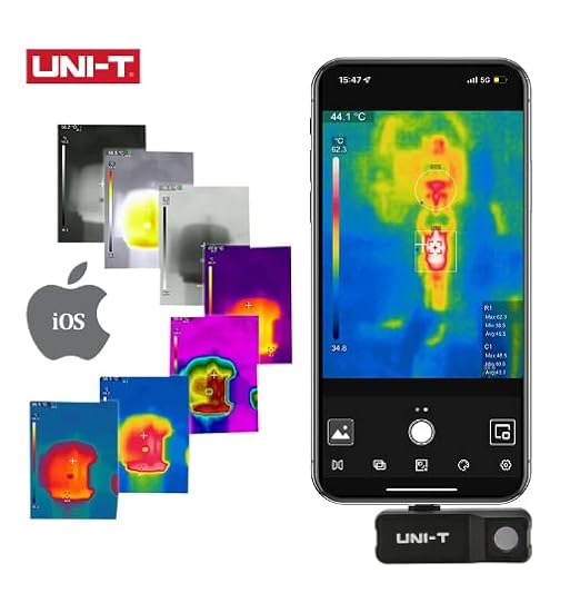 Módulo de Cámara Térmica Smartphone UNI-T UTi120MS para iPhone, Resolución IR 120x90, Cámara Termográfica para Reparación miniatura 3