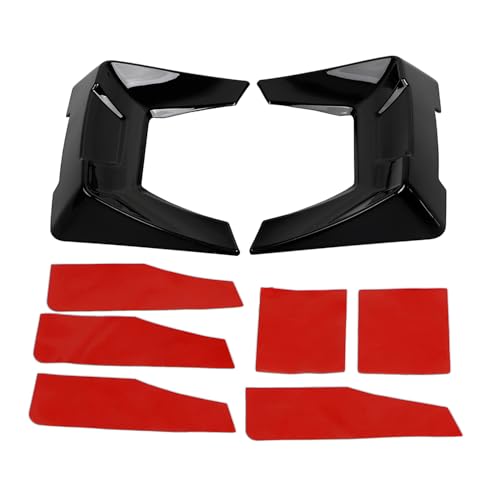 Spoilers para tapa de alforja trasera negra para Harley miniatura 2